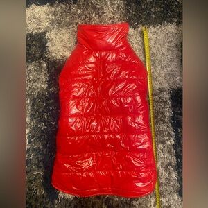 NWOT XL dog 🐶puffer coat, bright red